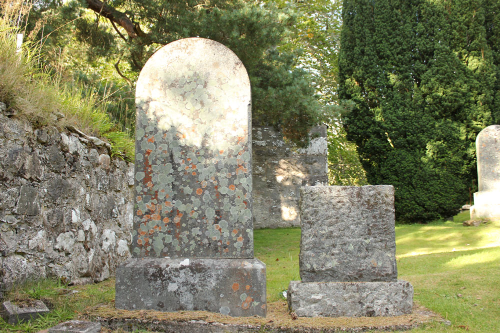 Ancient gravestones in Boleskine burial ground