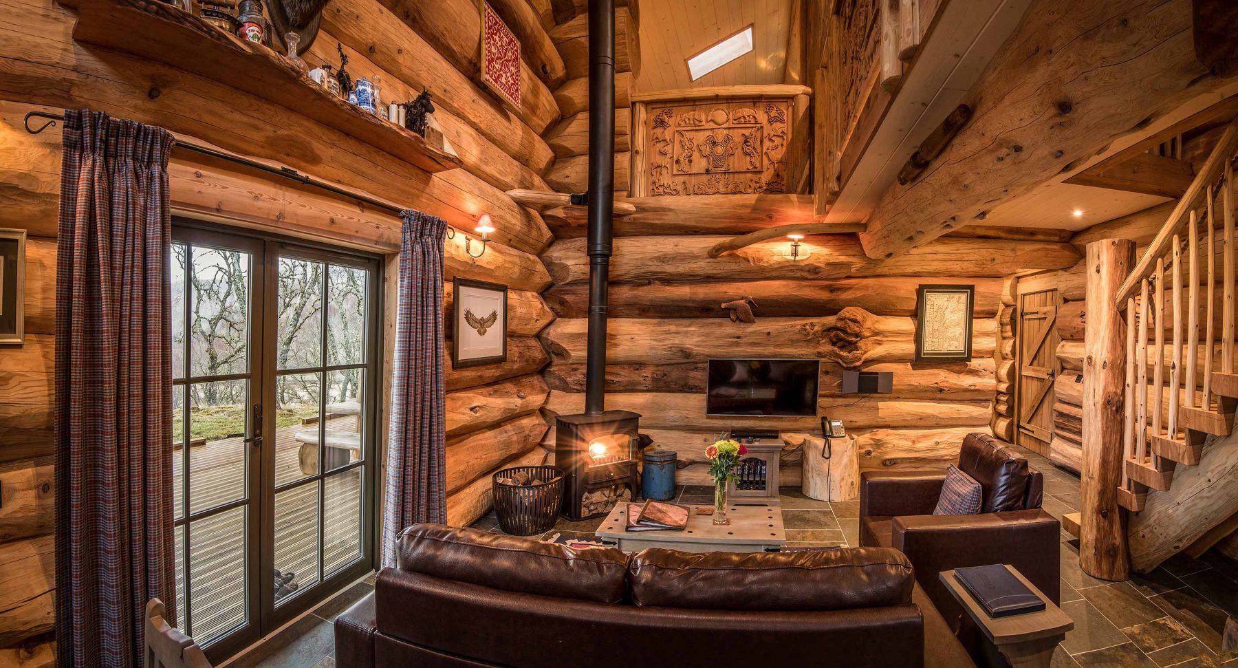 Certhia Scottish Self Catering Highland Log Cabin Eagle Brae