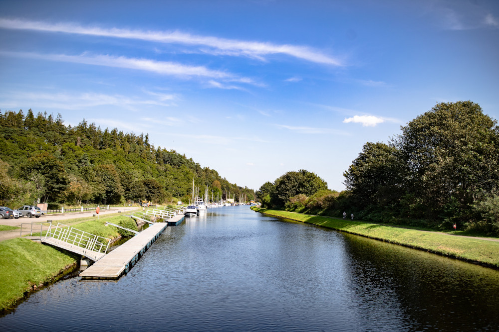 Dochgarroch Lock on the Caledonian Canal