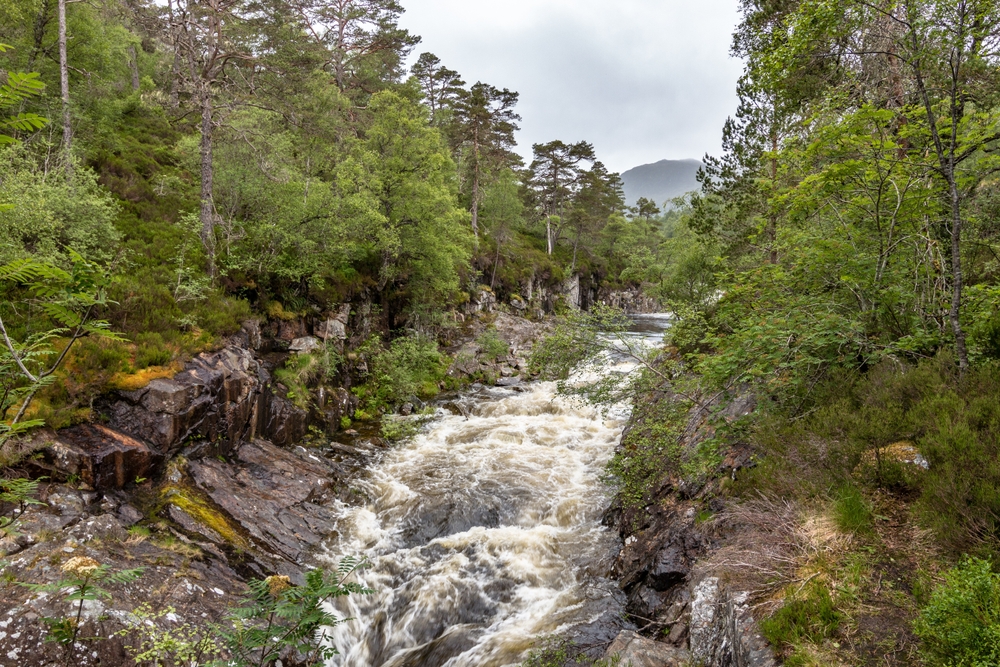 Dog falls, scottish highlands