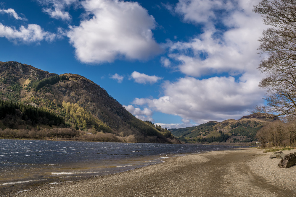 Dores Beach on the south side of Loch Ness