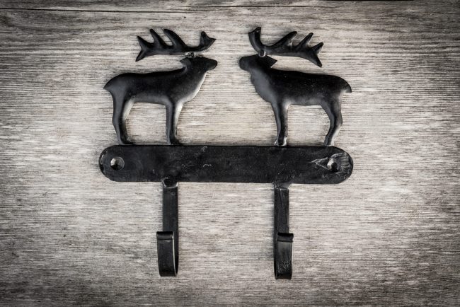 Iron stag hooks
