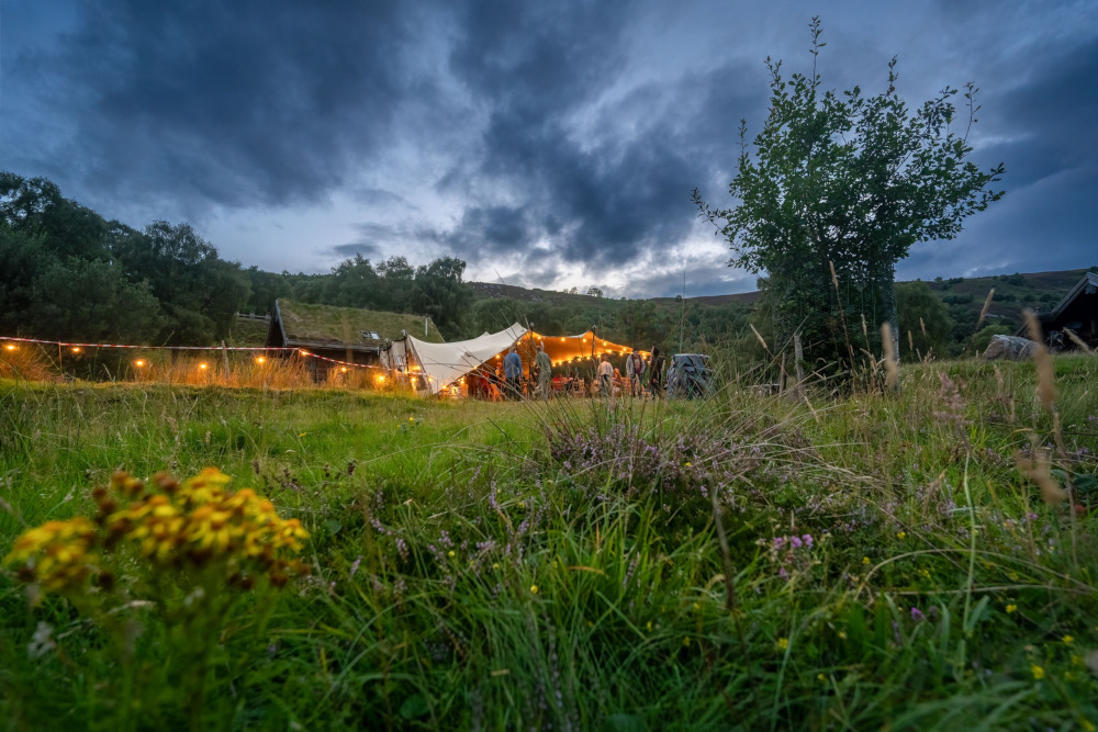 Birthday party tent at Eagle Brae