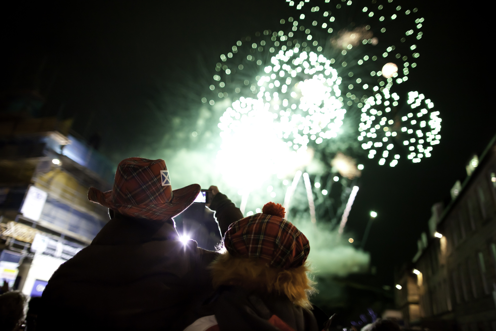 Hogmanay Fireworks in scotland