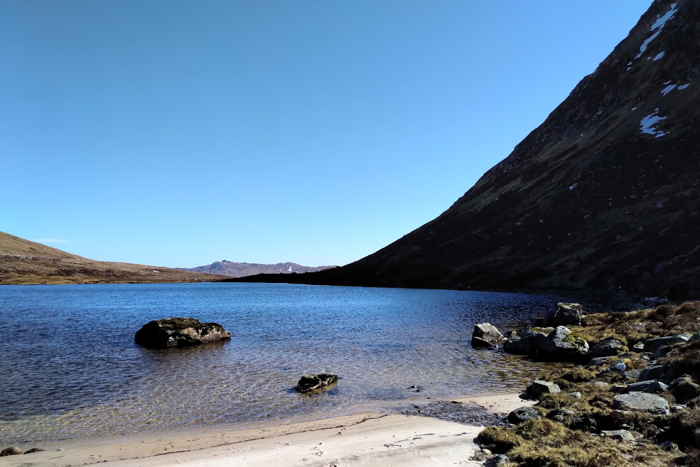 Loch Toll a'Mhuic on the north side of Strathfarrar