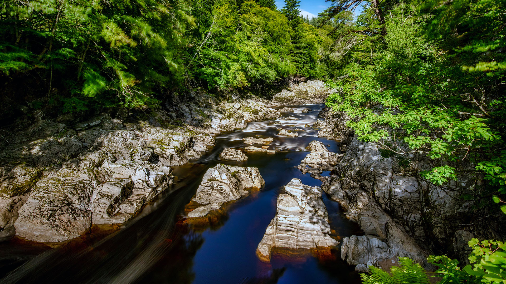 Randolph's Leap on the River Findhorn in Forres Moray