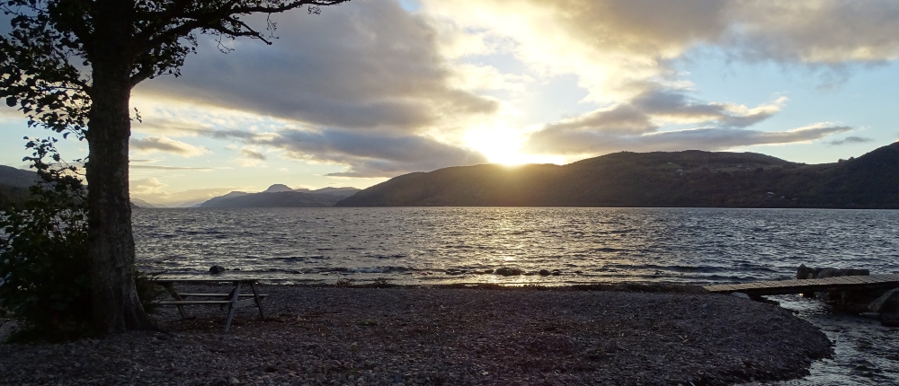 Sunset Over Loch Ness From Dores Beach