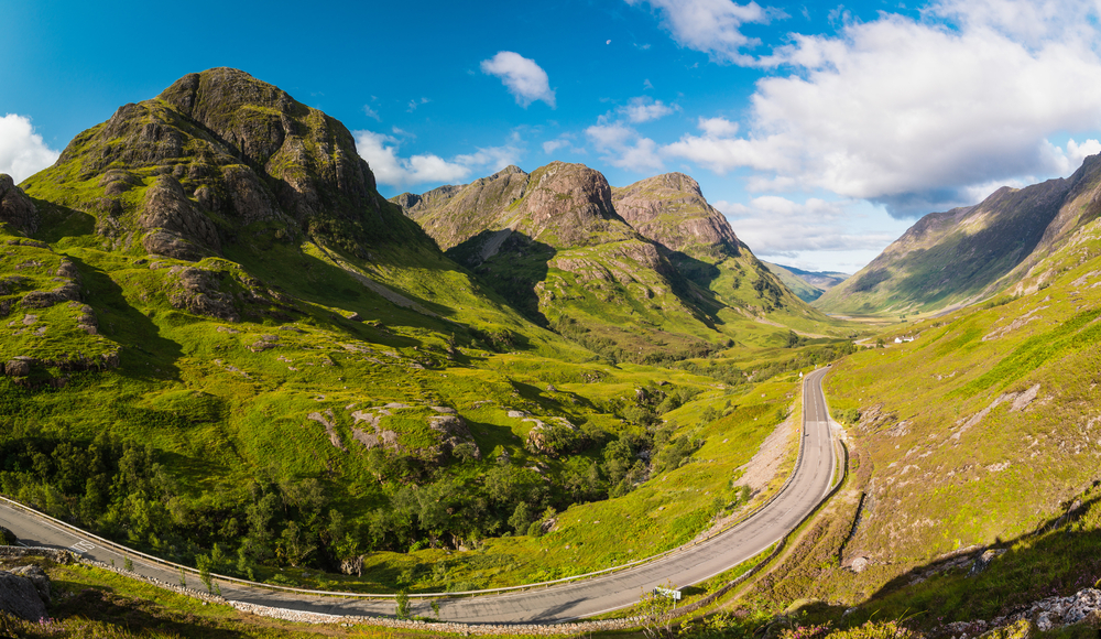 The Three Sisters, Glencoe, Scotland route