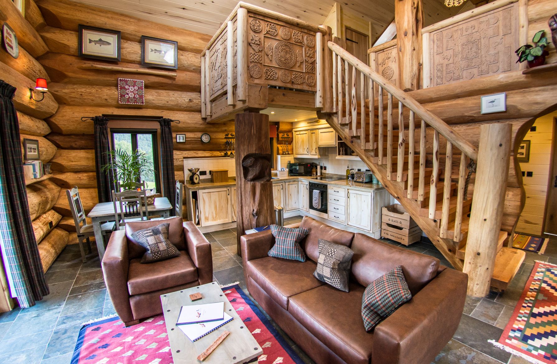 Inside the Tringa lodge at Eagle Brae