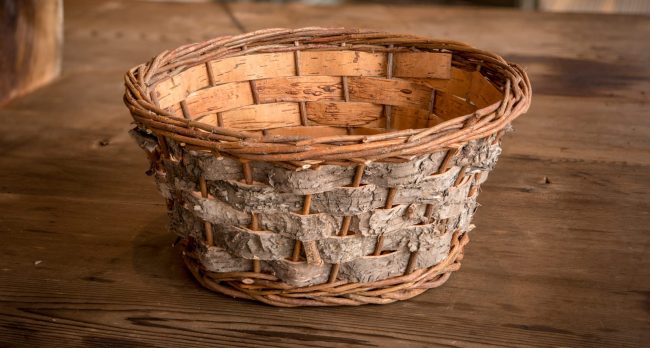 An Eagle Brae eco birch and willow storage basket